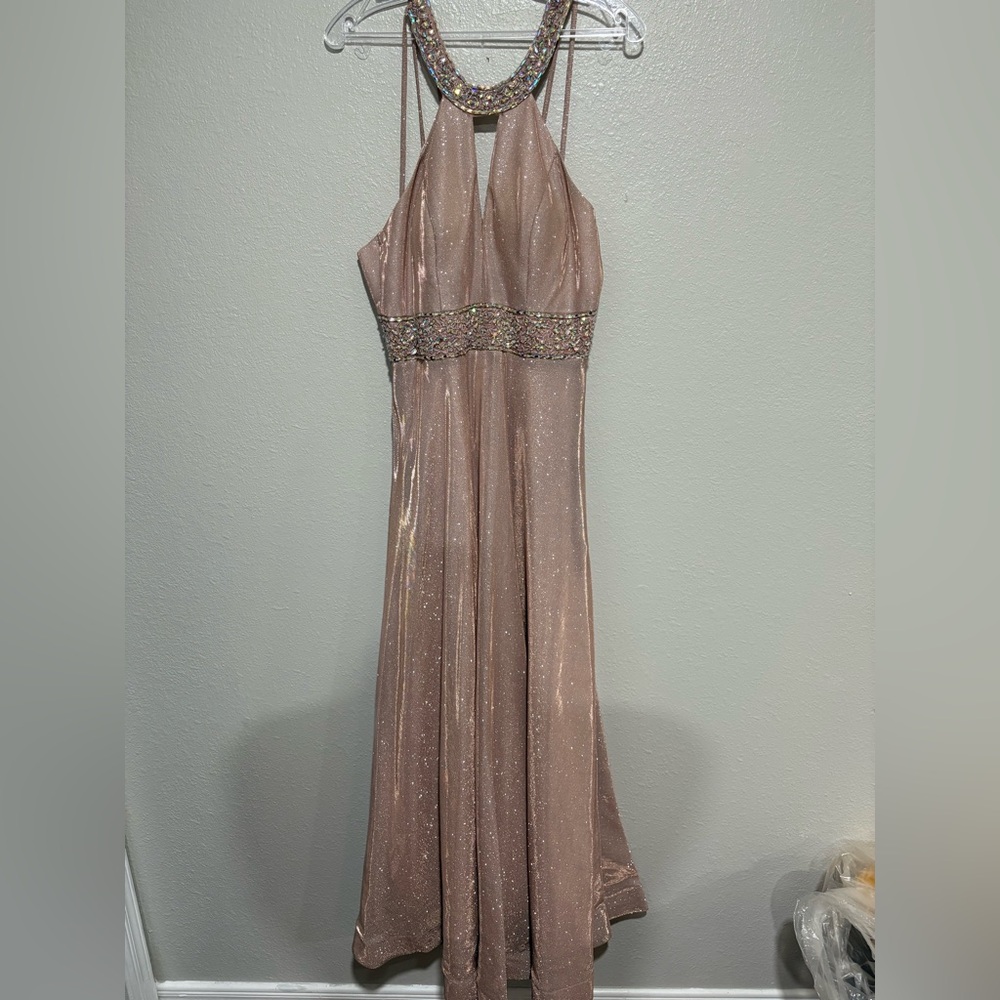 Glamorous Sparkling Halter Dress